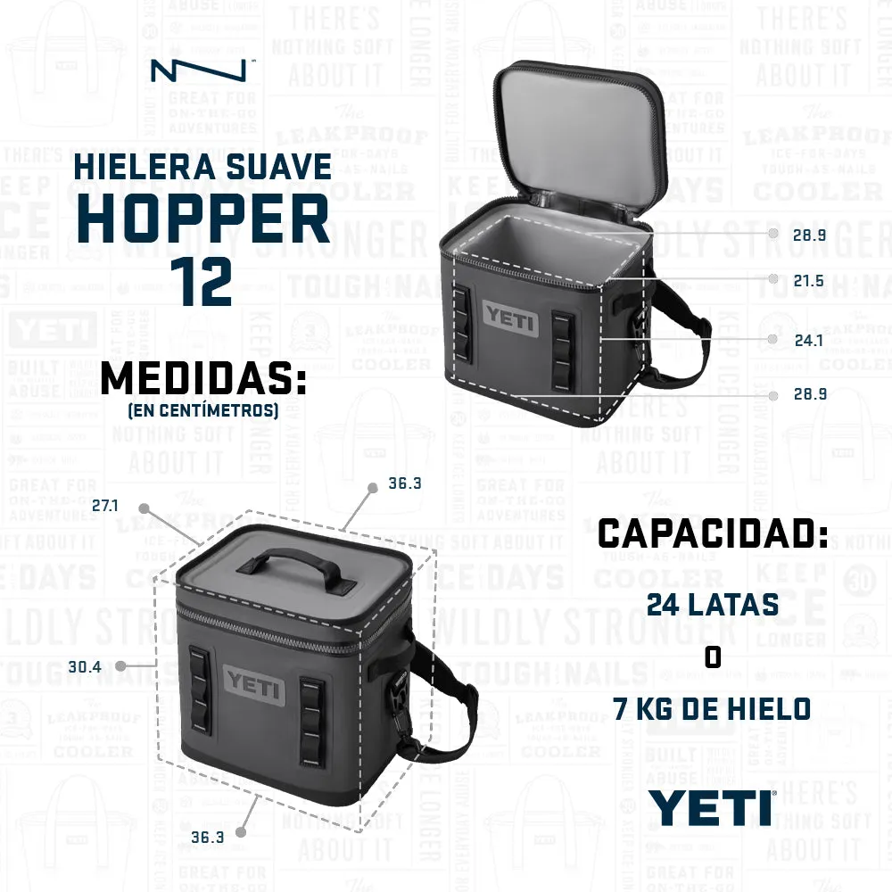 18060131367 HIELERA SUAVE HOPPER FLIP 12 KING CRAB ORANGE MARCA YETI