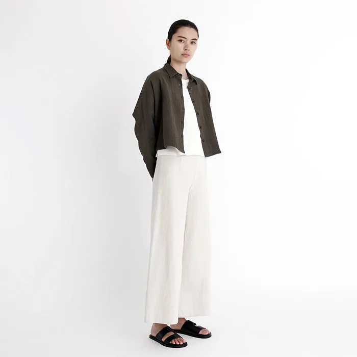 7115 By Szeki Signature Wide-Legged Pants Oatmeal