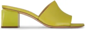 AGL Angie 65mm leather mules Green