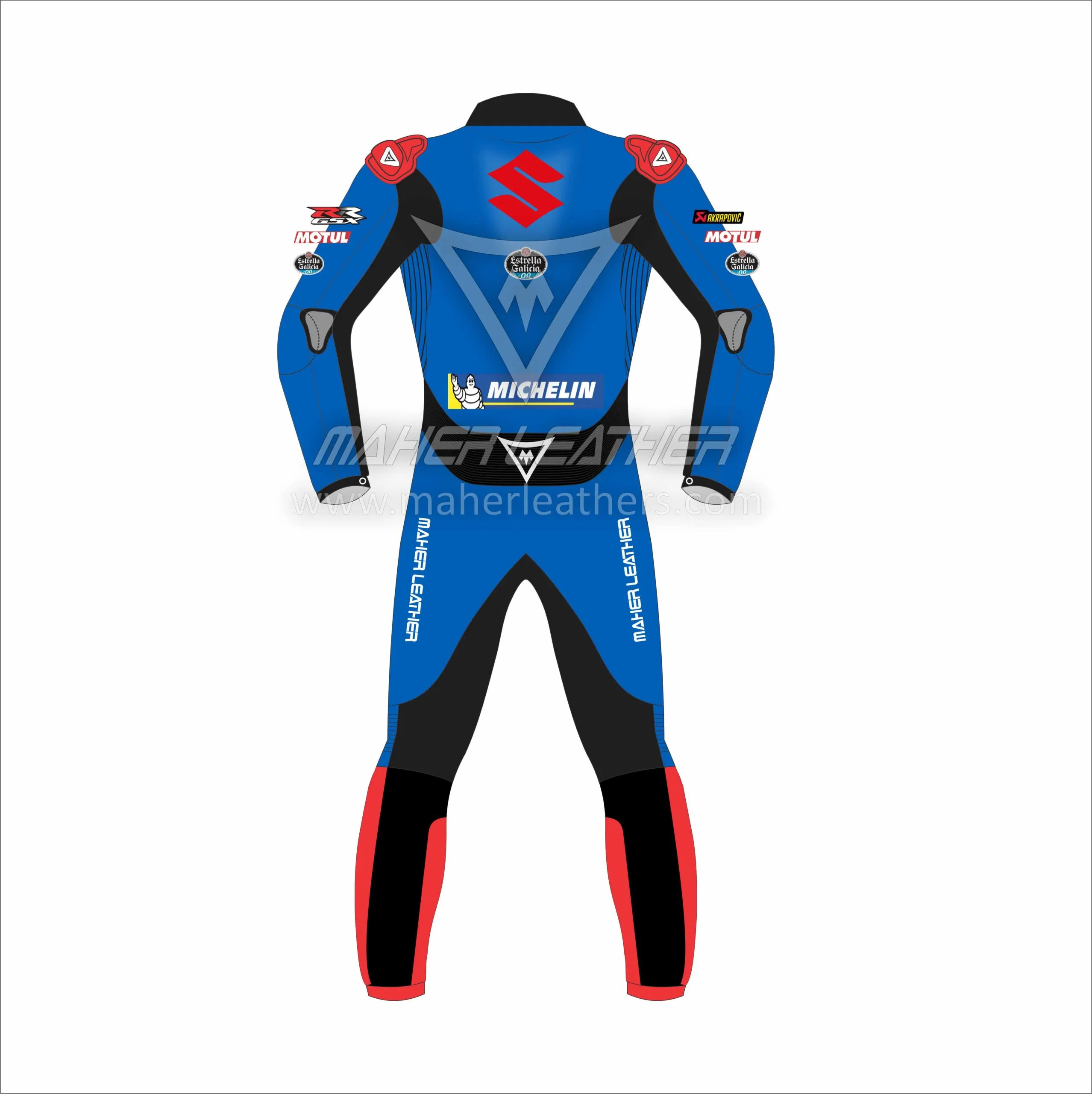 Alex Rins Suzuki Leather Motogp racing one piece Motorbike Suit 2022