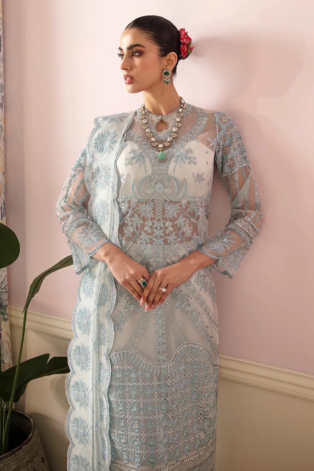 Ayzel The Whispers of Grandeur Unstitched Organza 3Pc Suit ADK-V1-07