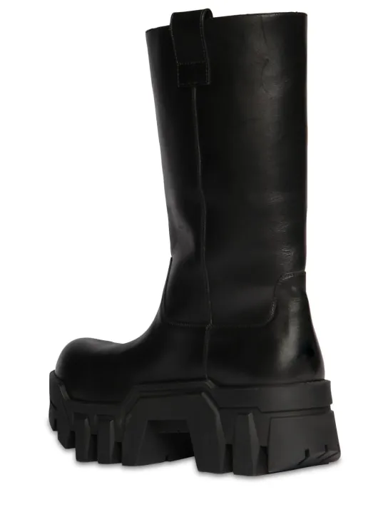 Balenciaga   80mm Bulldozer leather combat boots 