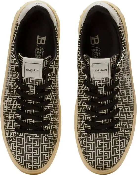 Balmain B-Court Flip leather sneakers Black