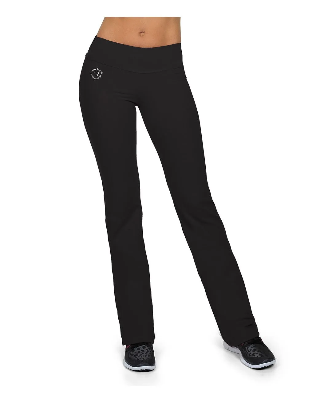 Bia Brazil Activewear Faux Pocket Bootcut Pant PA526 Black