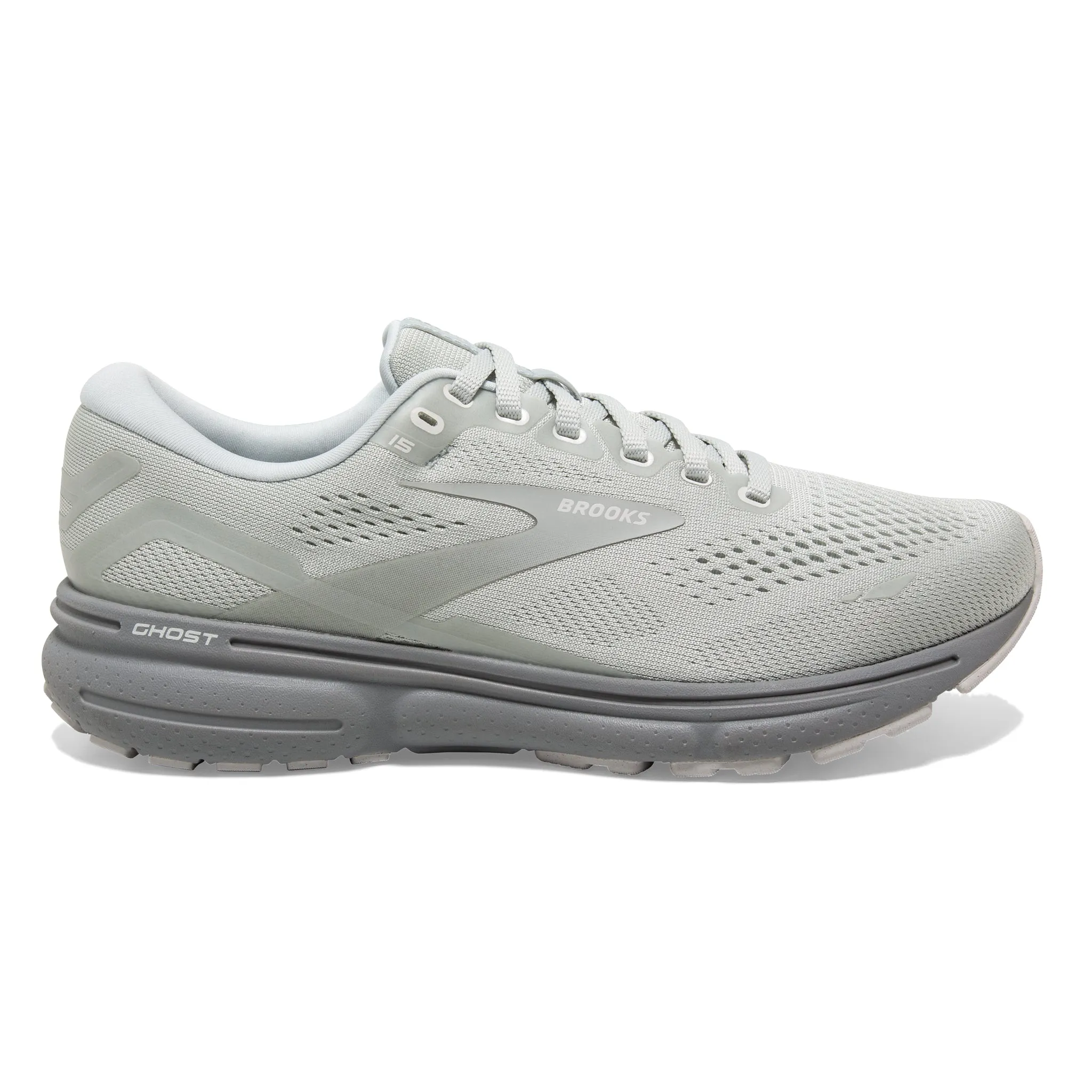 Brooks Men's 110393 136 Ghost 15 Illusion White Cushion Neutral Running Shoes