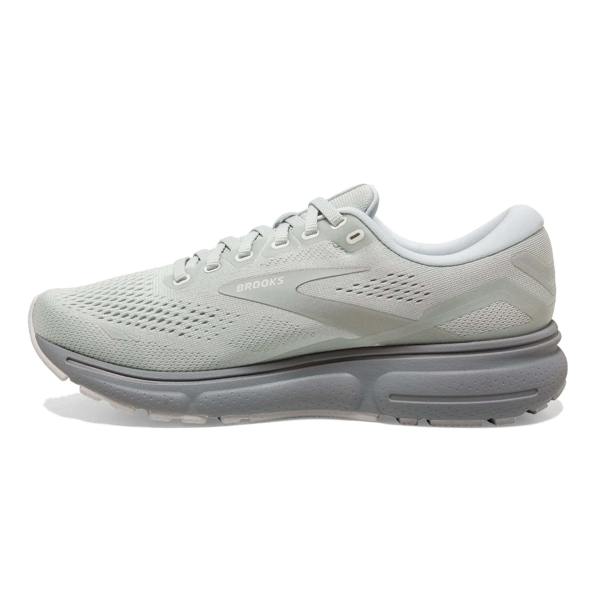 Brooks Men's 110393 136 Ghost 15 Illusion White Cushion Neutral Running Shoes