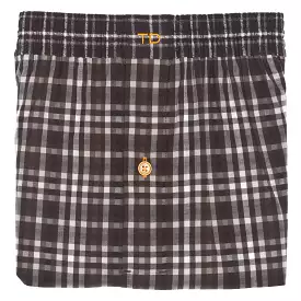 Brown Check Boxer Short