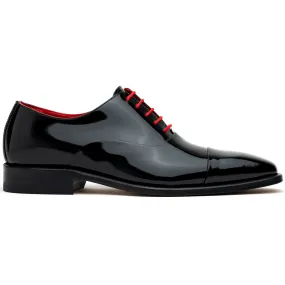 Calzoleria Toscana Q4849 Patent Leather Oxfords Black