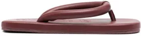 CamperLab Hastalavista leather flip flops Red