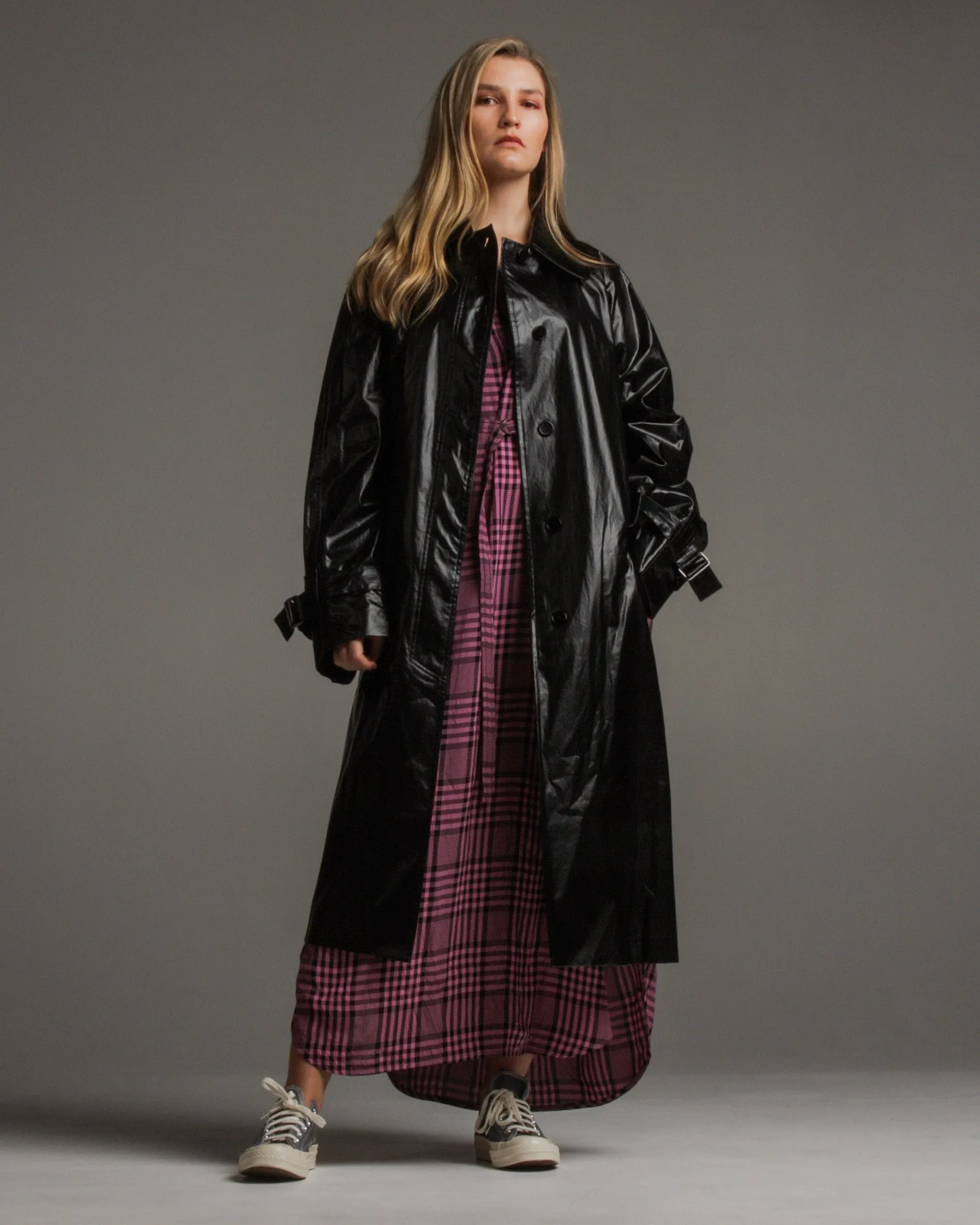 Coby Black Trench Coat