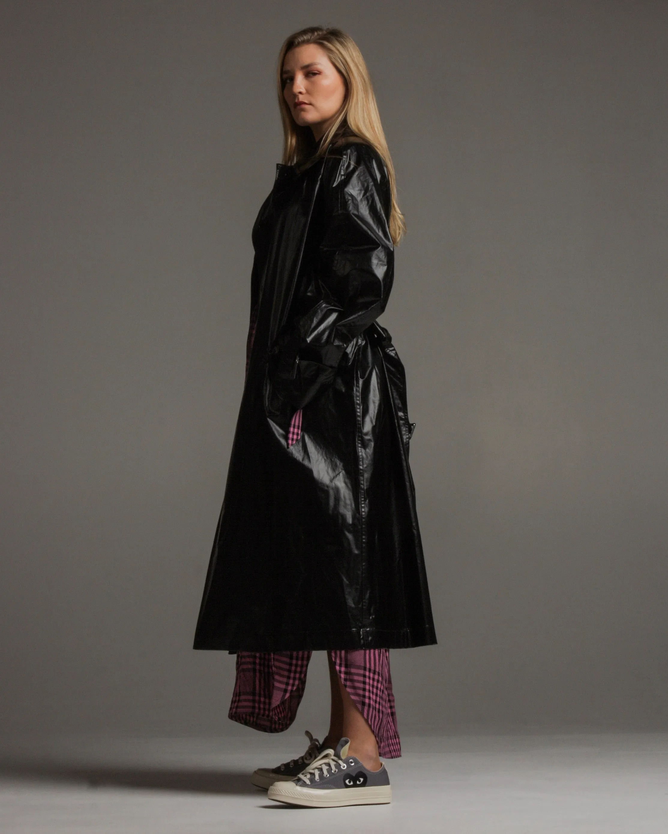 Coby Black Trench Coat