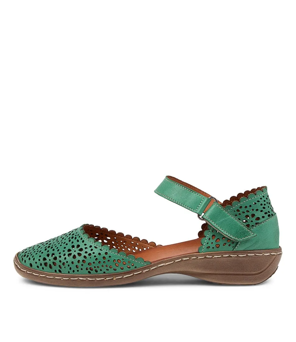 COLORADO Lonely Emerald Leather Wedges