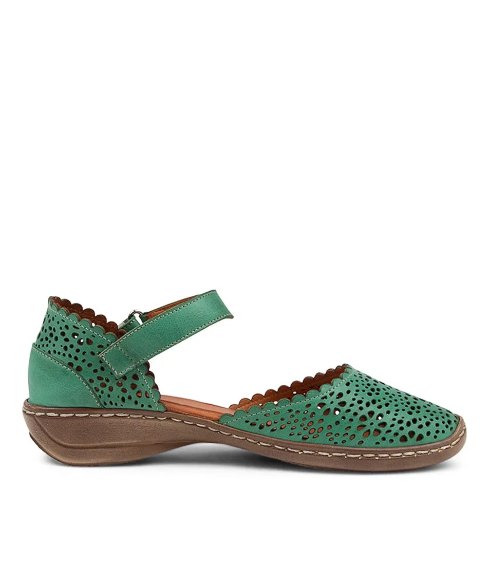 COLORADO Lonely Emerald Leather Wedges