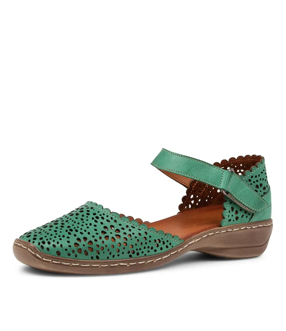 COLORADO Lonely Emerald Leather Wedges