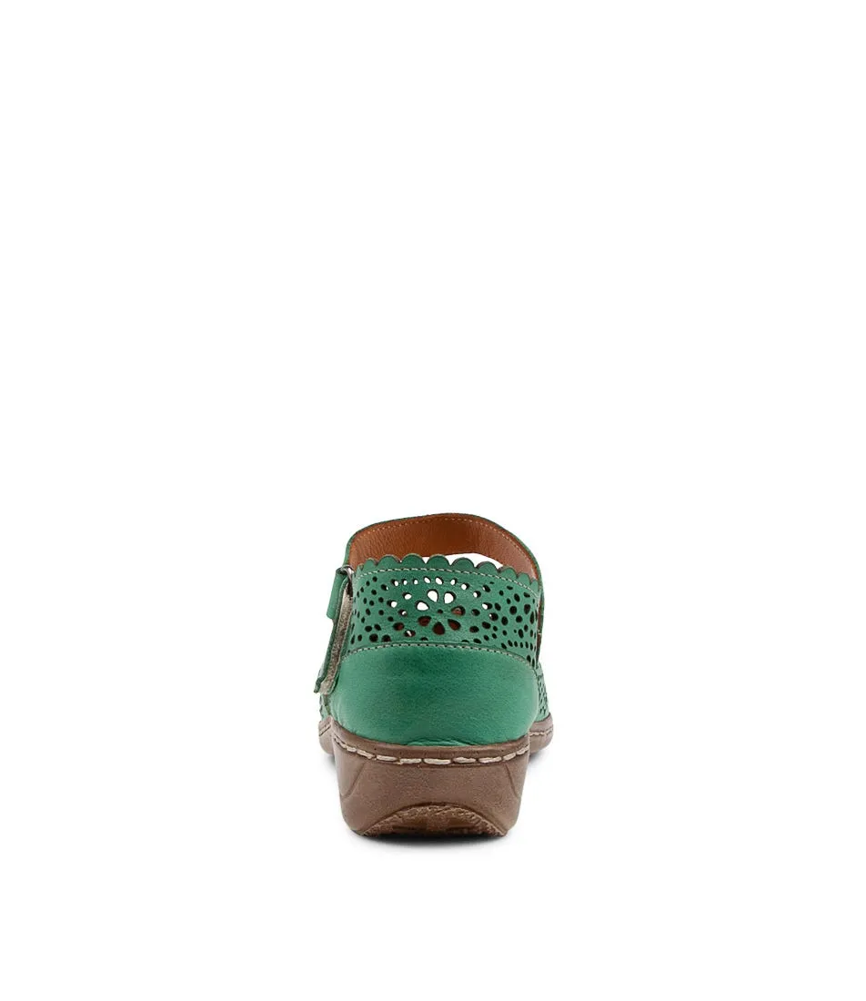 COLORADO Lonely Emerald Leather Wedges