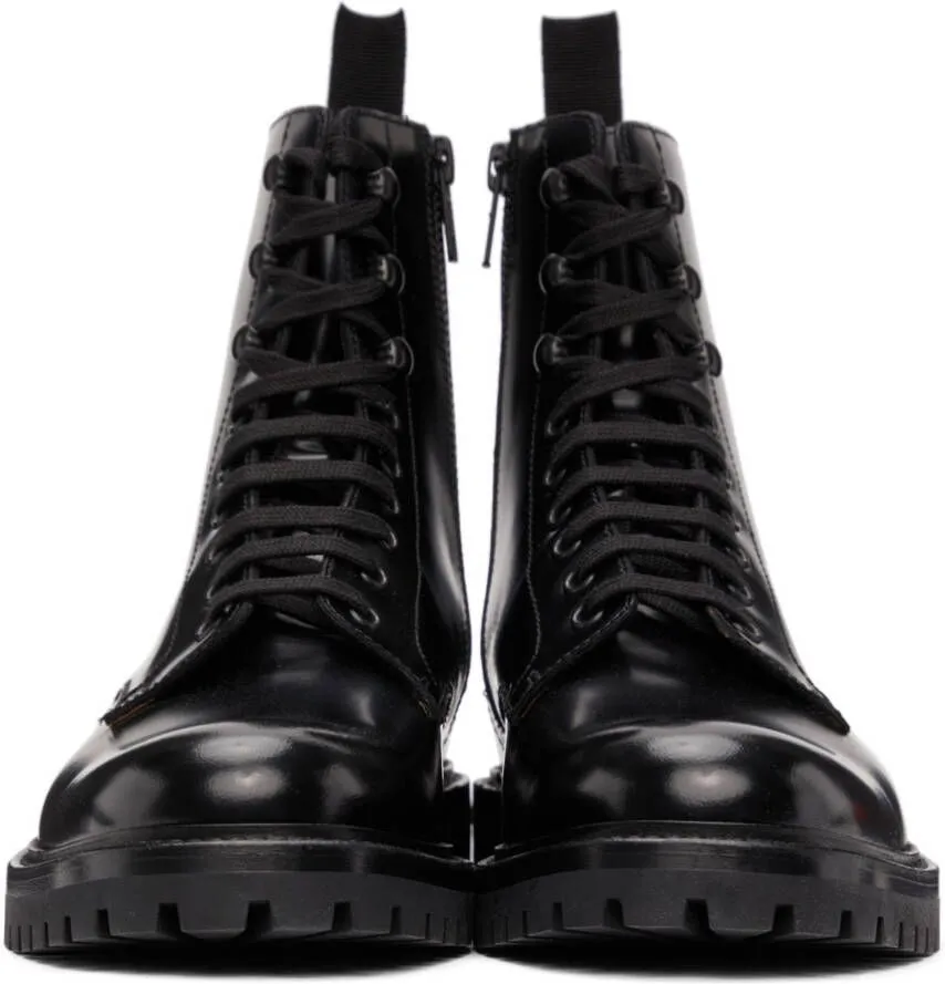 Common Projects Black Combat Boots