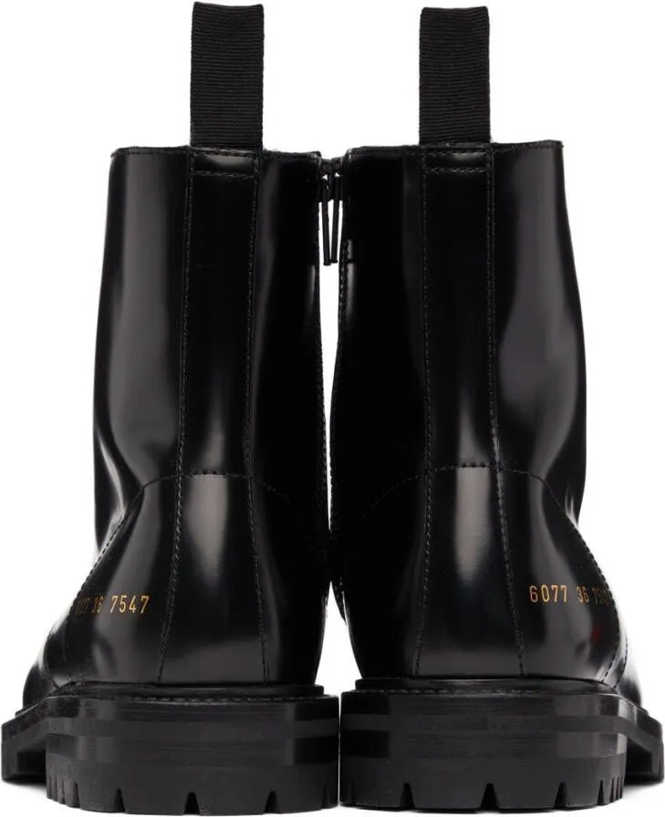 Common Projects Black Combat Boots