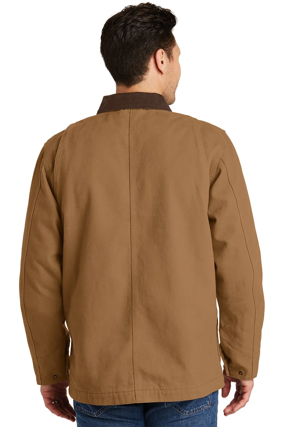 CornerStone Washed Duck Cloth Chore Coat, Duck Brown