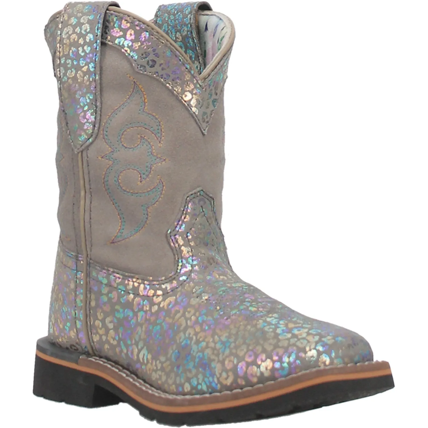 Dan Post Youth Girls Shiva Cowboy Boots Leather Leopard