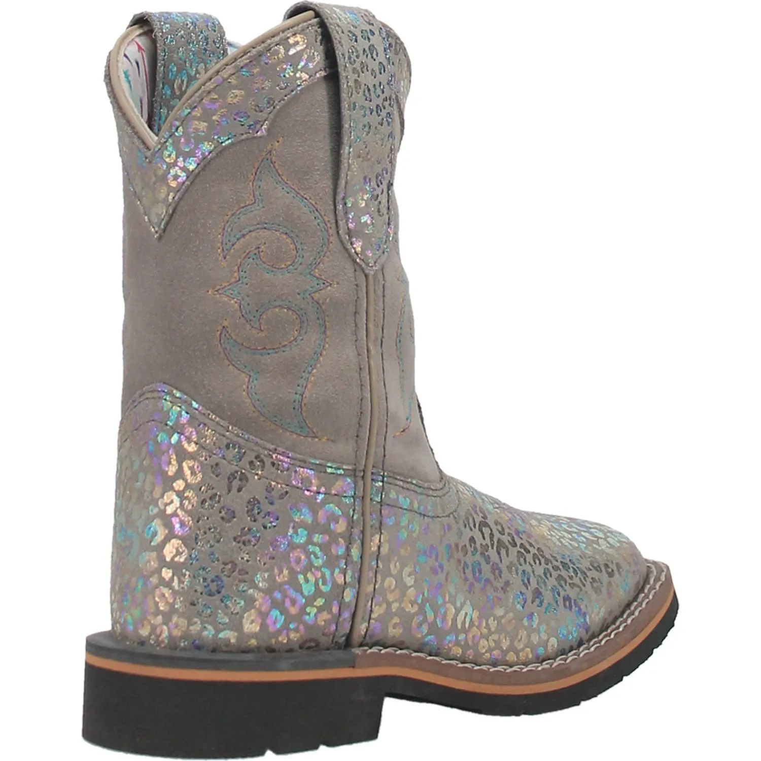 Dan Post Youth Girls Shiva Cowboy Boots Leather Leopard