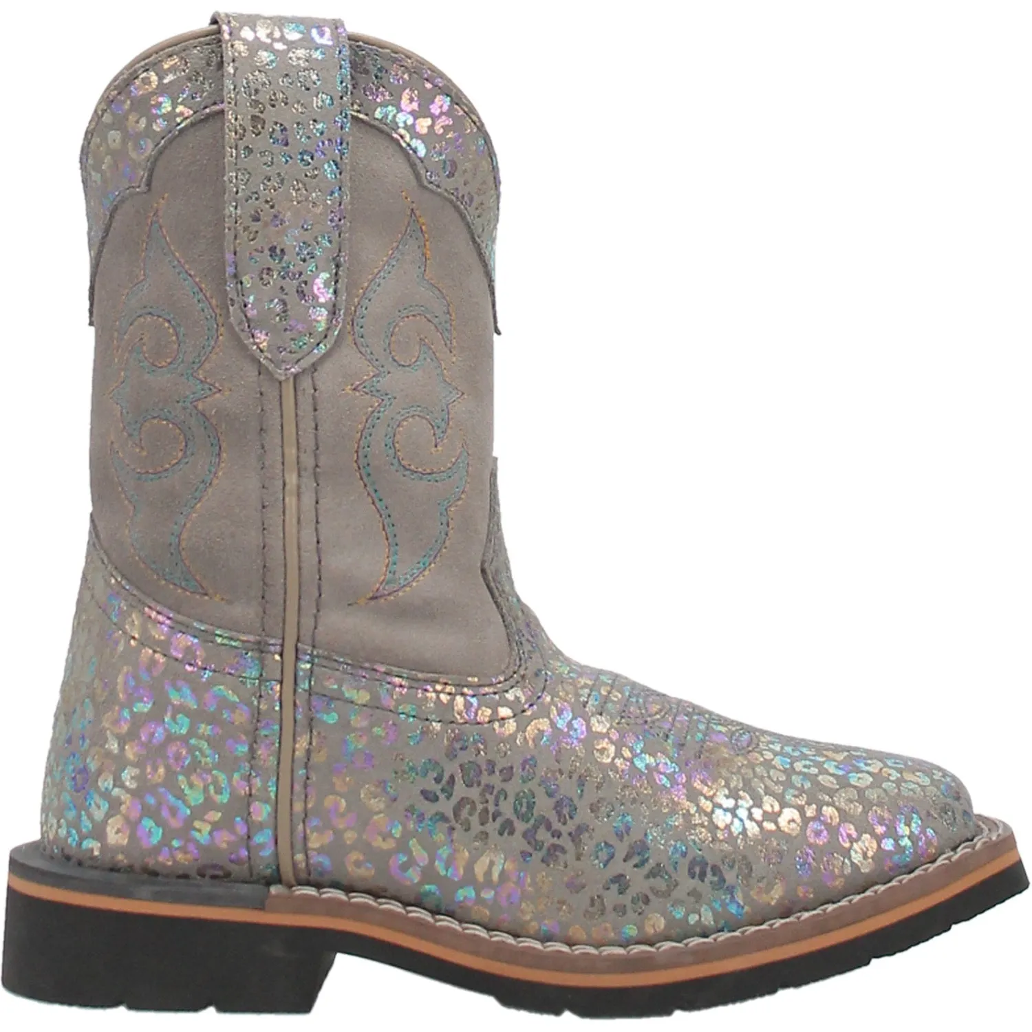 Dan Post Youth Girls Shiva Cowboy Boots Leather Leopard