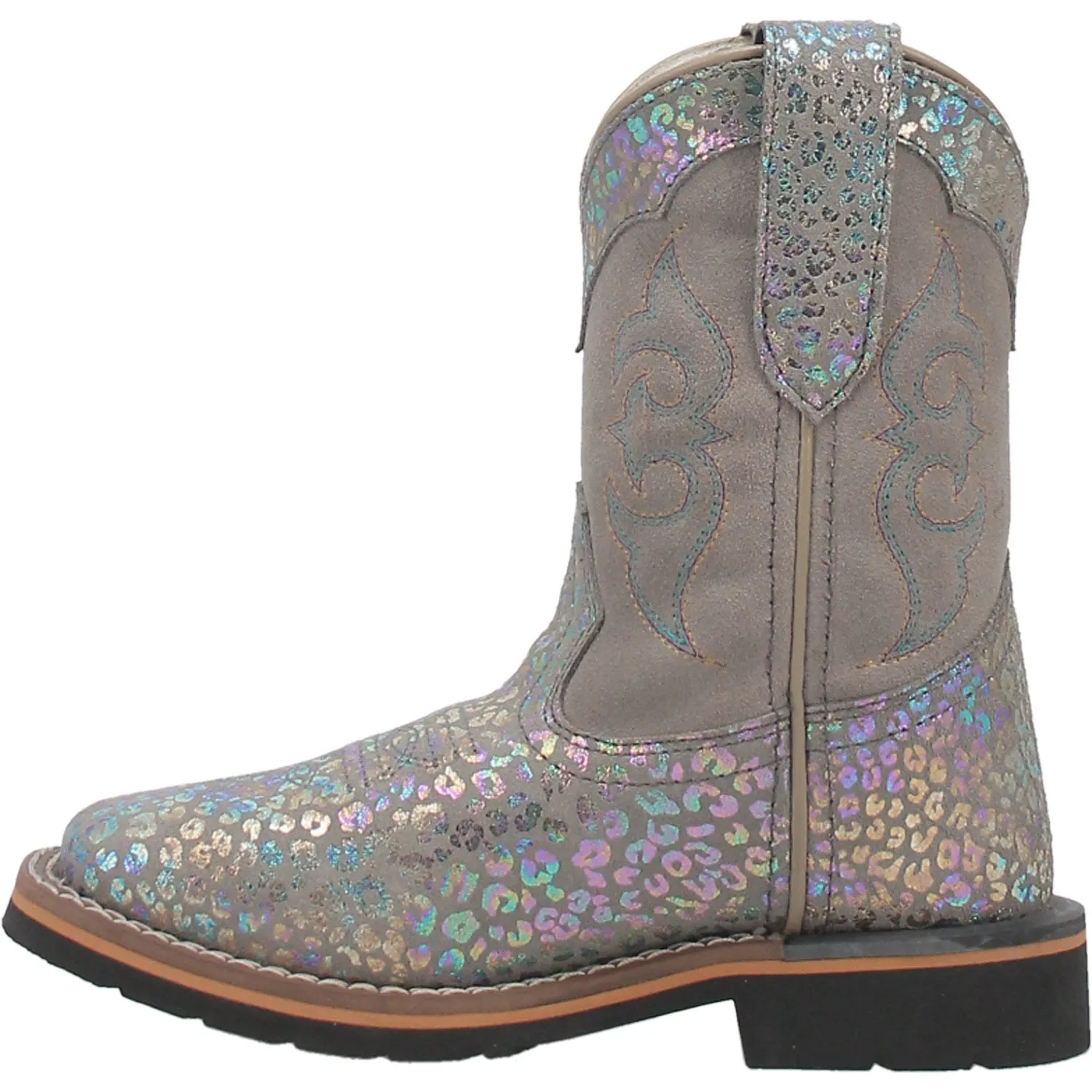 Dan Post Youth Girls Shiva Cowboy Boots Leather Leopard