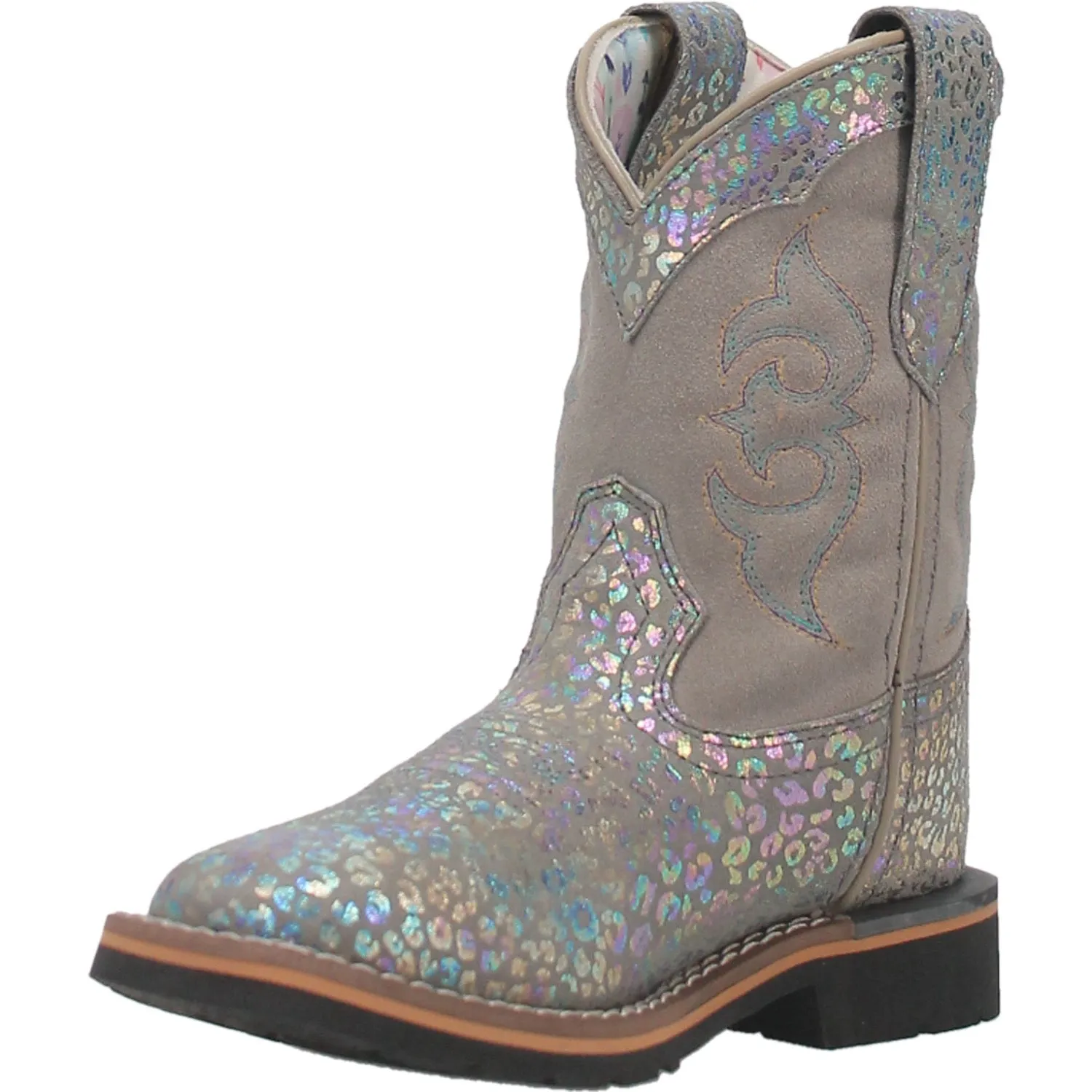 Dan Post Youth Girls Shiva Cowboy Boots Leather Leopard