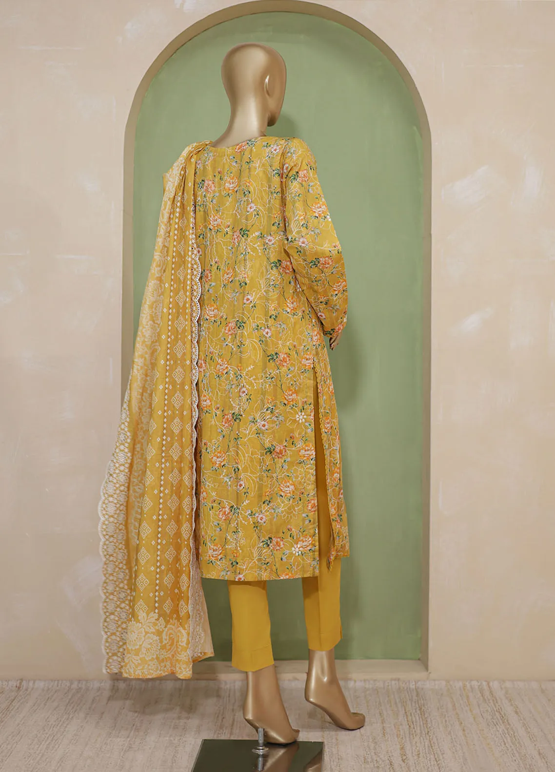 Dhagakari By HZ Textile Embroidered Lawn Unstitched 3 Piece Suit - HZ24DL PDE-735