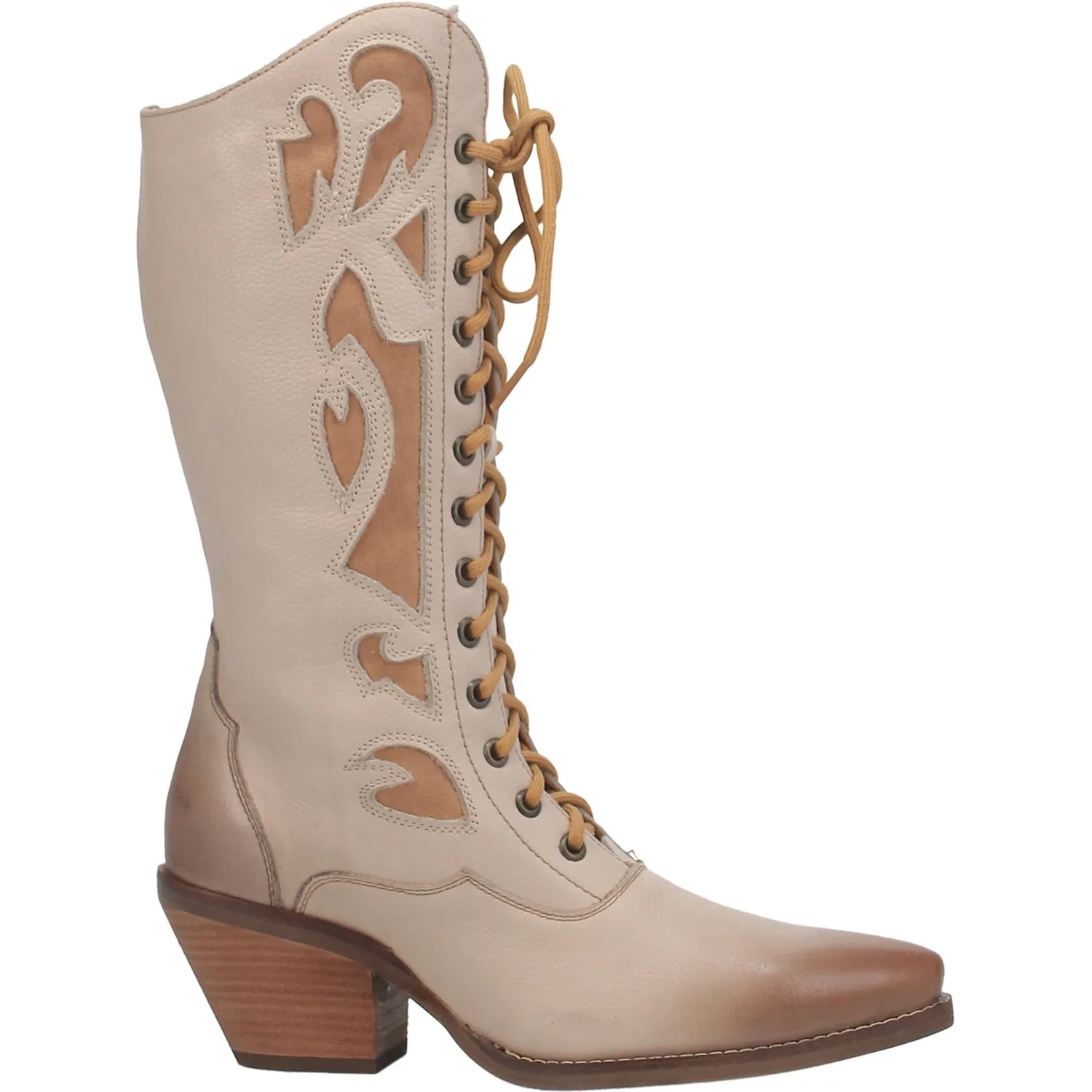 Dingo Womens San Miguel Cowboy Boots Leather Sand