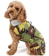 DryRobe Dog Coat - Camo / Grey