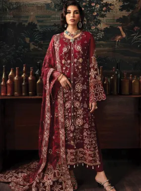 Elanora By Nureh Embroidered Chiffon Unstitched 4 Piece Suit - NU23EC NEL-33