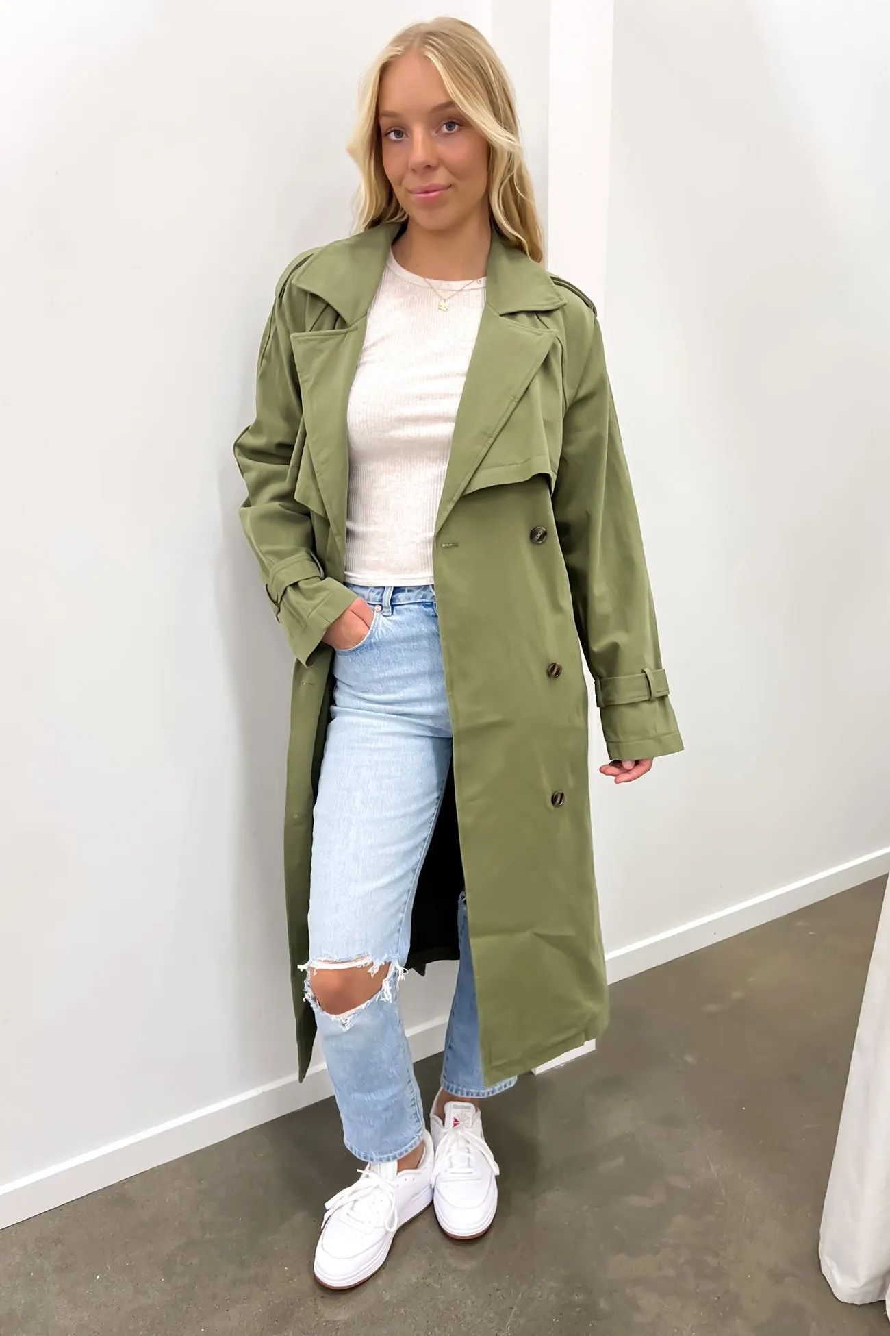 Eve Trench Coat Khaki