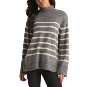 FIN STRIPE SWEATER GREY