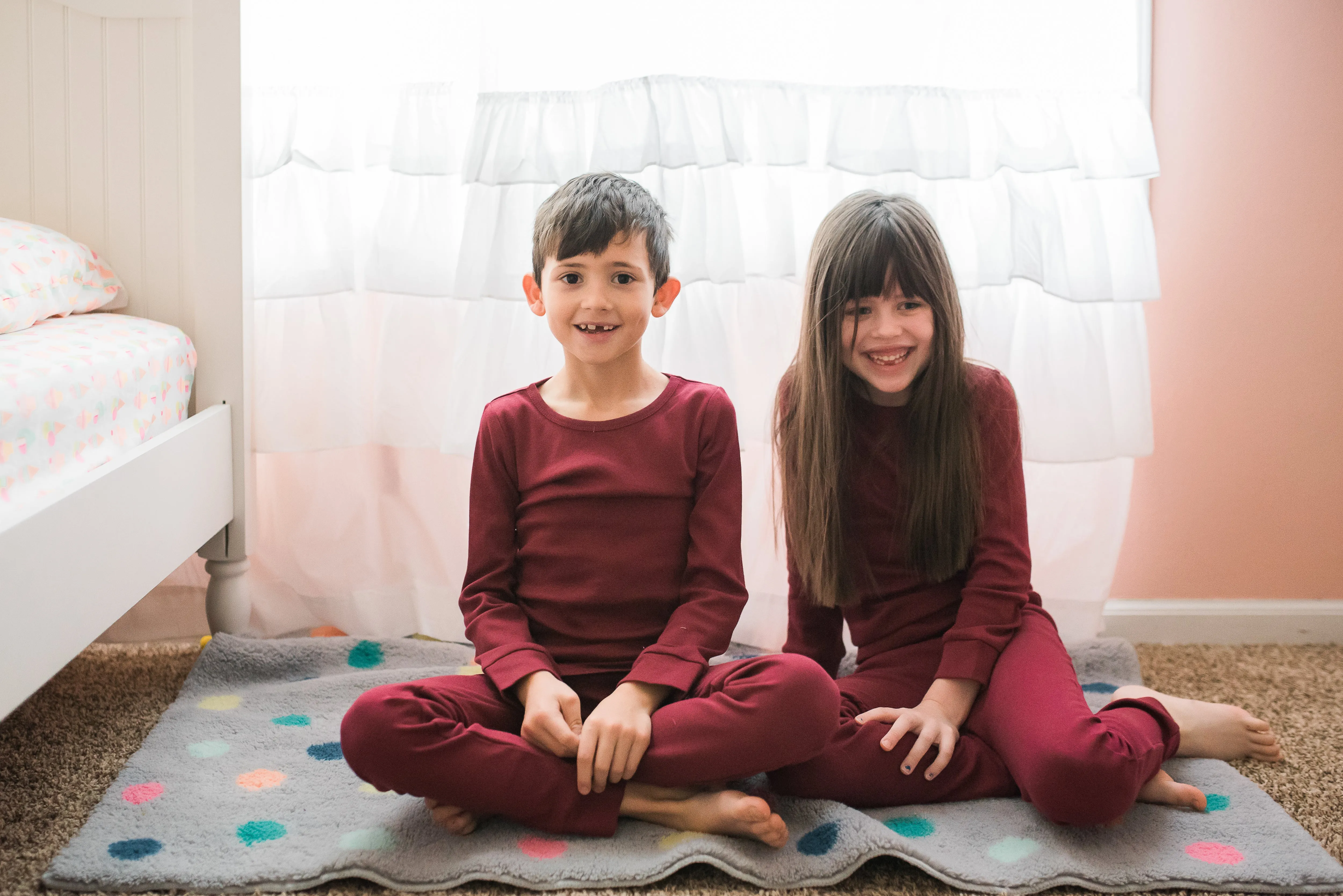 FINAL SALE - Organic Pajama Set -  MAROON