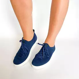 Fitflop Navy rally knit sneaker