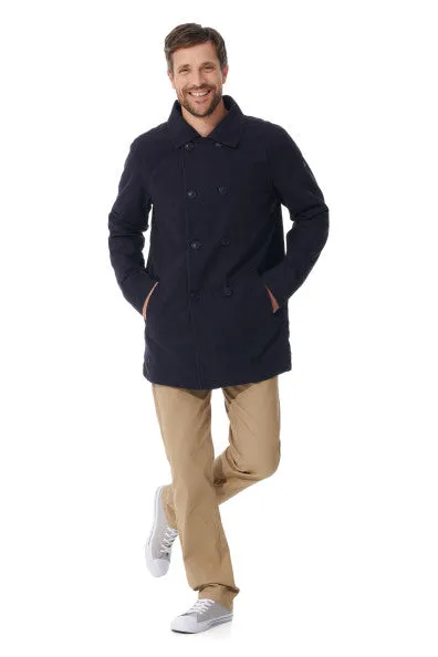 French Breton Pea Coat  - Mousqueton Adam Jacket in Pea Coat Style