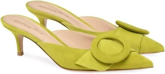 Gianvito Rossi Portofino 55mm suede mules Green