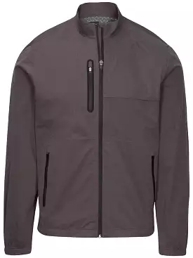 Greg Norman Mens Jacket Weatherknit Heather Black