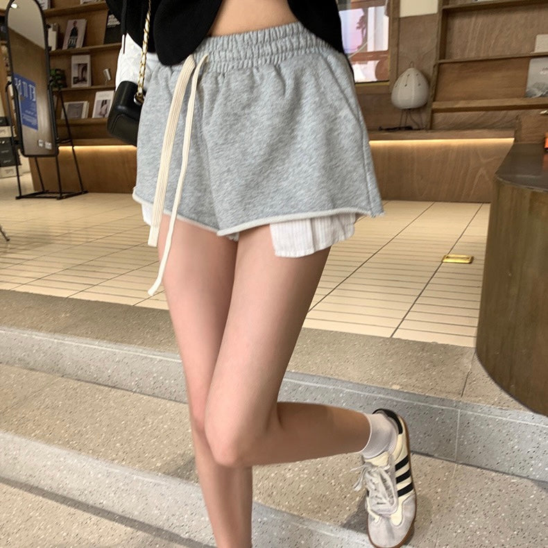 Grey Casual Shorts