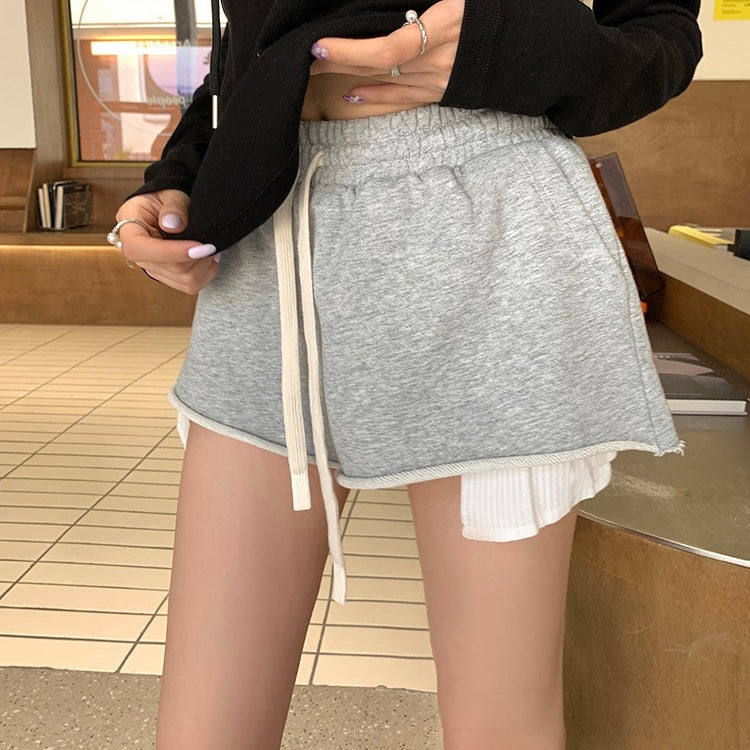 Grey Casual Shorts