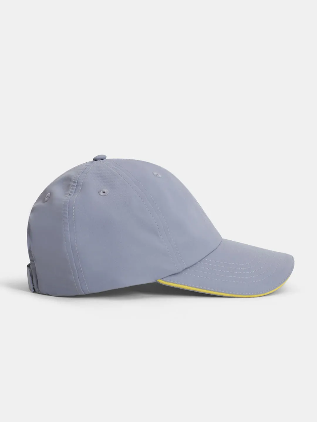 Grey Logo Print Activewear Cap