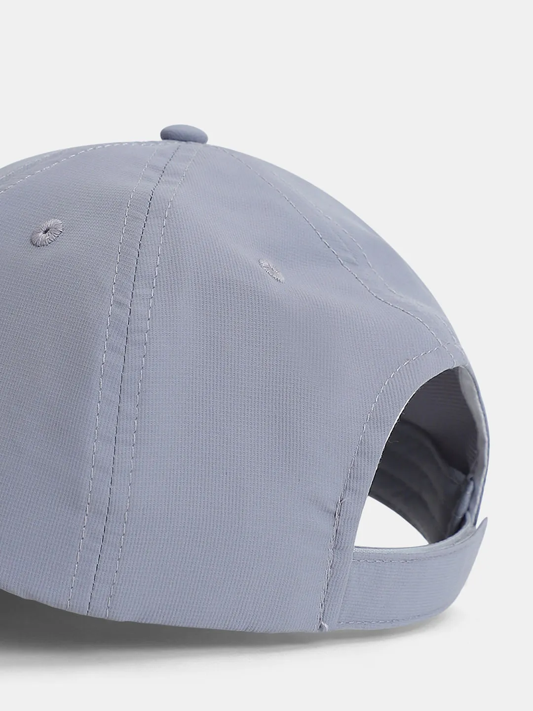 Grey Logo Print Activewear Cap