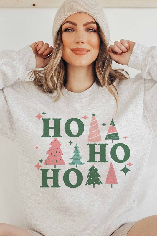 HO HO HO CHRISTMAS GRAPHIC SWEATSHIRT