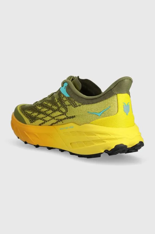 Hoka running shoes Speedgoat 5 green color