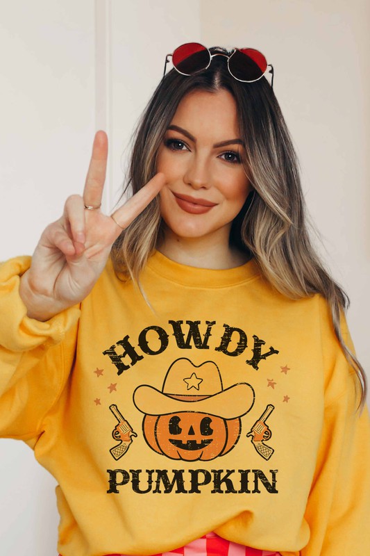 HOWDY PUMPKIN GRAPHIC SWEATSHIRT