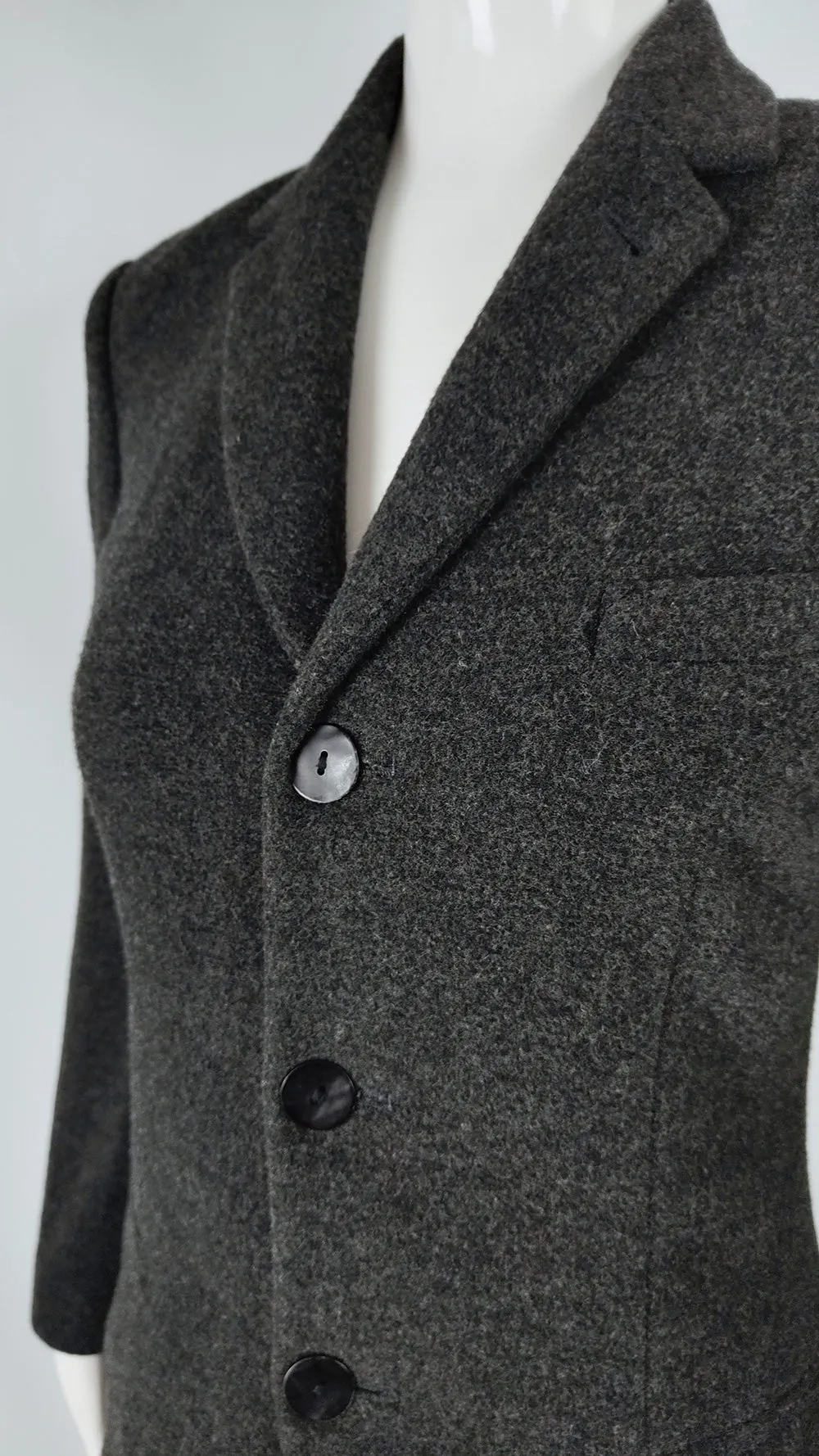 Jean Paul Gaultier Vintage Grey Wool & Cashmere Skirt Suit