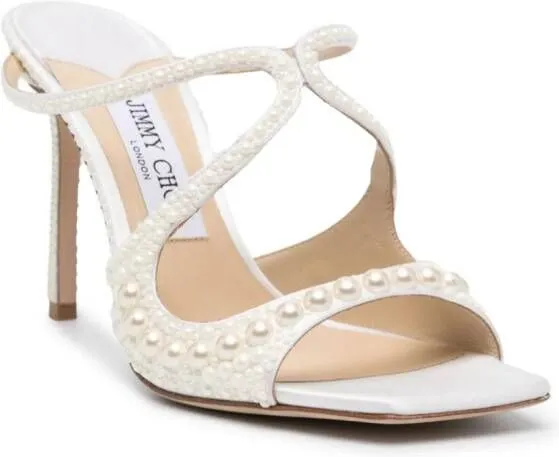 Jimmy Choo Anise 95mm mules White