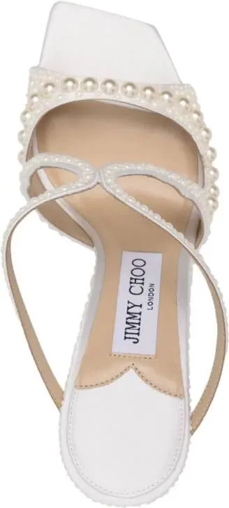 Jimmy Choo Anise 95mm mules White