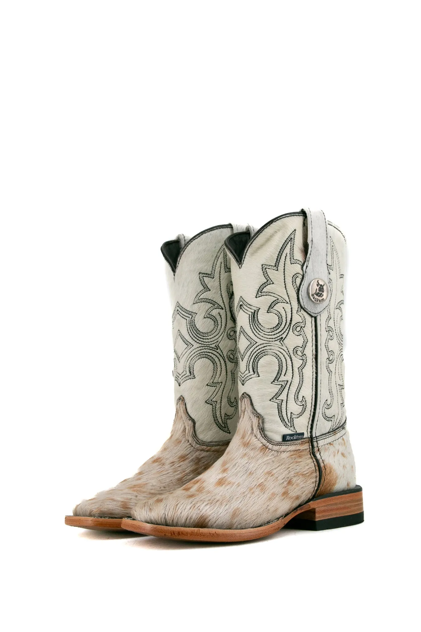 Katherine Cowhide Square Toe Cowgirl Boot Size 5 Box KF47 FINAL SALE