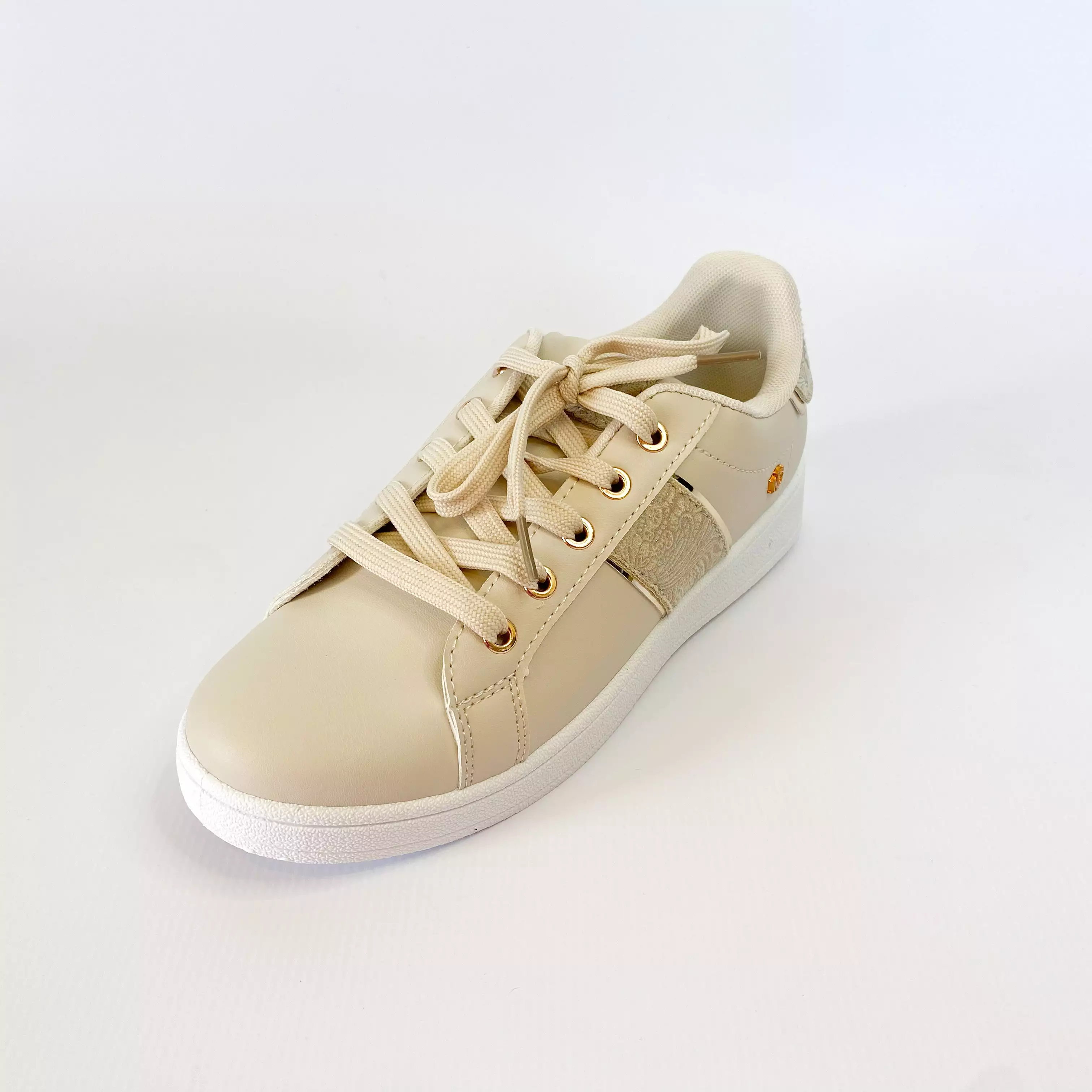 KG beige striped sneaker